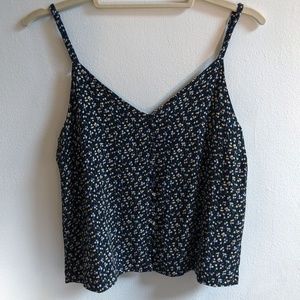 Madewell Silk Button Front Cami Floral Daisy Summer Spring Vintage Style